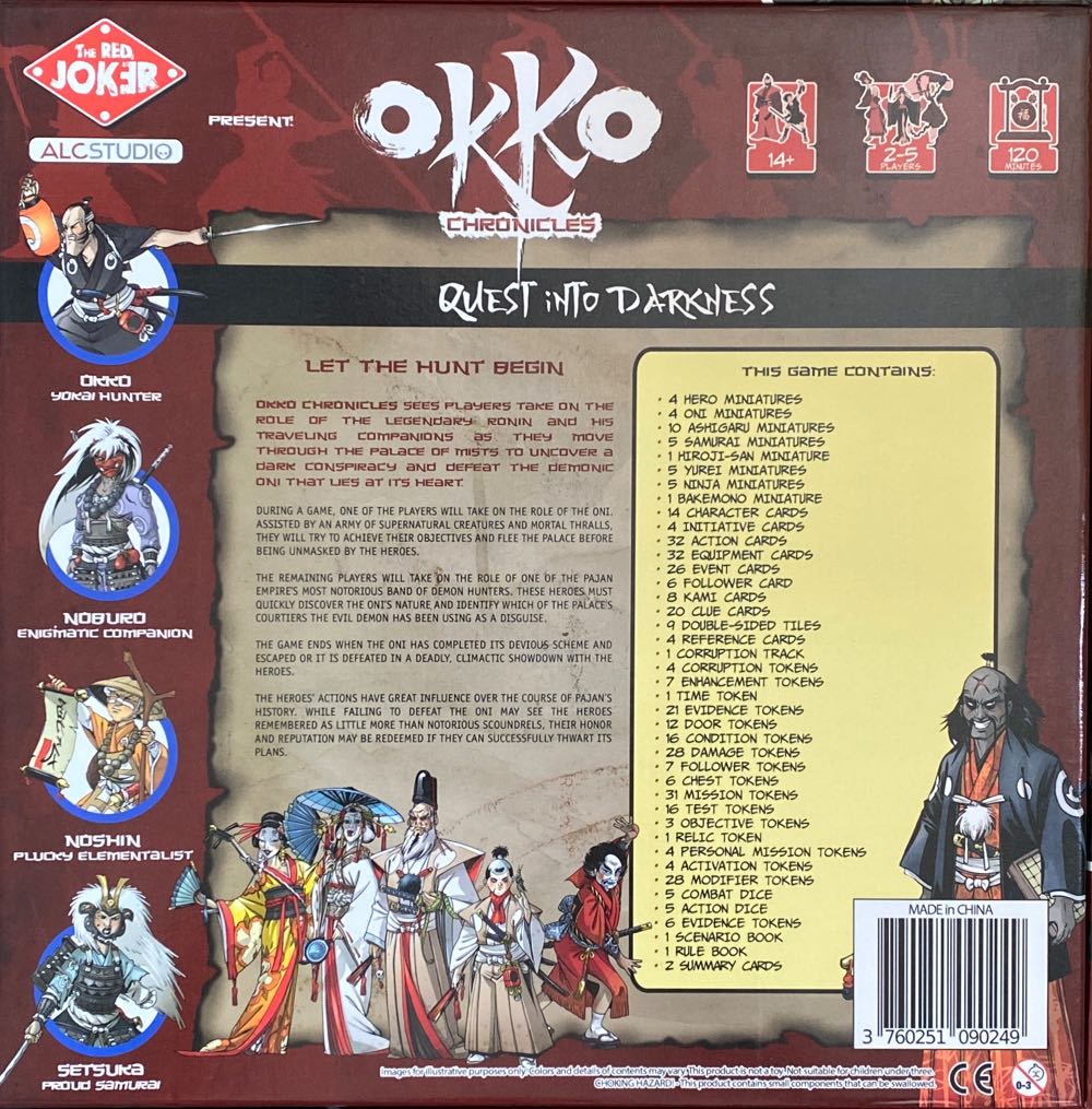Okko Chronicles-Cycle Of Water: Quest Into Darkness  (2-5) board game collectible [Barcode 3760251090249] - Main Image 2