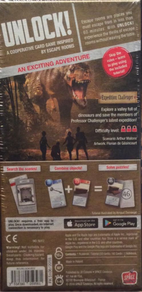 Unlock! Exotic Adventures Expedition: Challenger  (1 - 6) board game collectible [Barcode 3558380059561] - Main Image 2