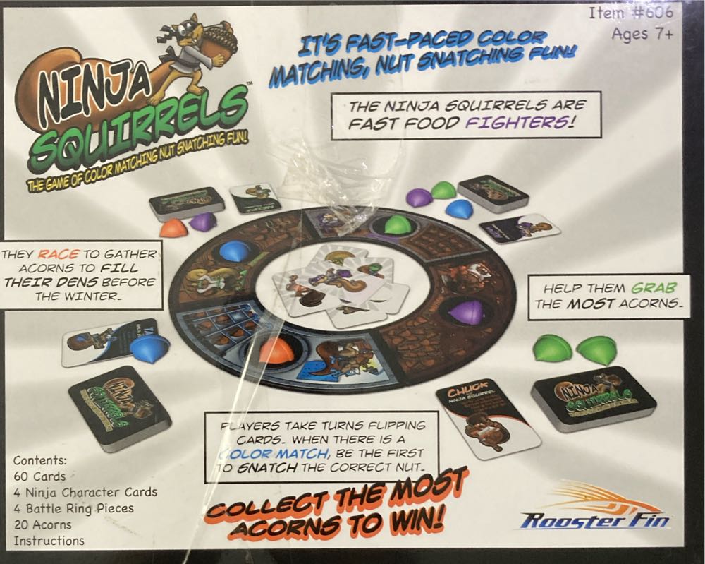 Ninja Squirrels  (2-4) board game collectible [Barcode 853642003201] - Main Image 2