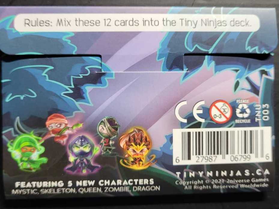 Tiny Ninjas: The Void Booster Pack  (2) board game collectible [Barcode 627987067996] - Main Image 2