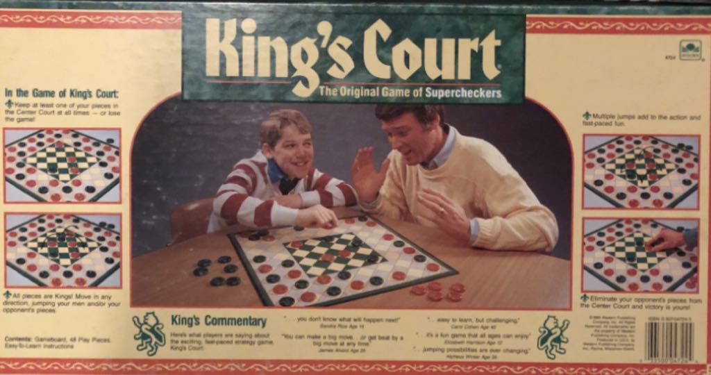 King’s Court (supercheckers)  (2) board game collectible [Barcode 033500047244] - Main Image 2