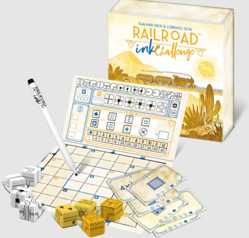 Railroad Ink Challenge - Shining Yellow Edition  (1-4) board game collectible [Barcode 8056324760498] - Main Image 3