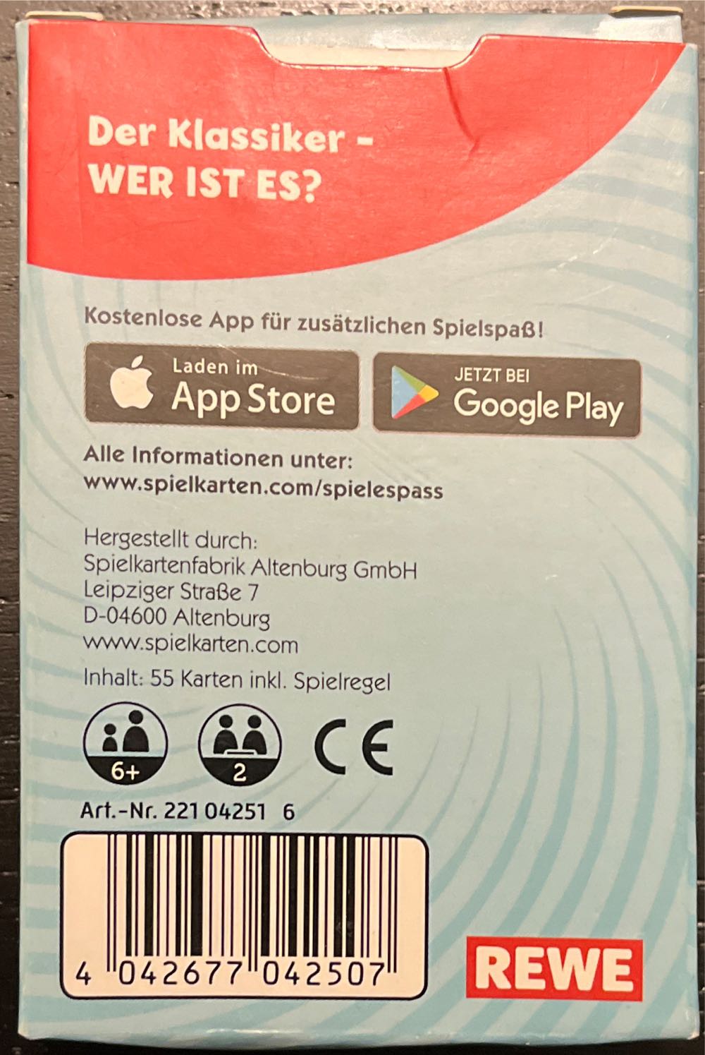 Rewe Hasbro Ace Card Game Pocket Pocket Card  board game collectible [Barcode 4042677042507] - Main Image 2