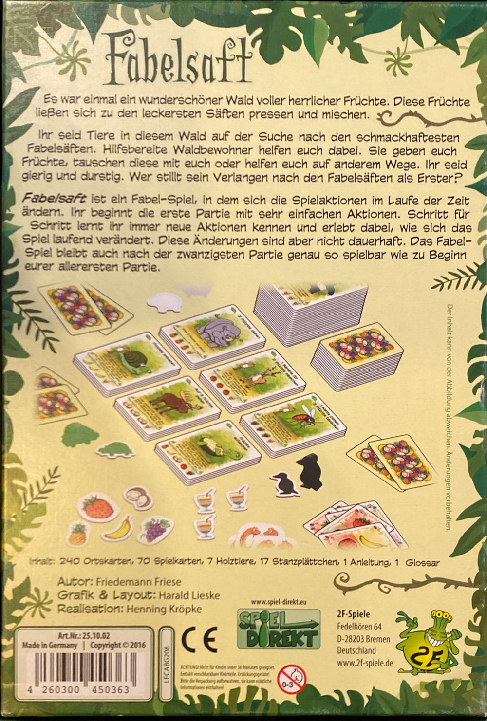 2f Fabelsaft Spiel  (2-5) board game collectible [Barcode 4260300450363] - Main Image 2