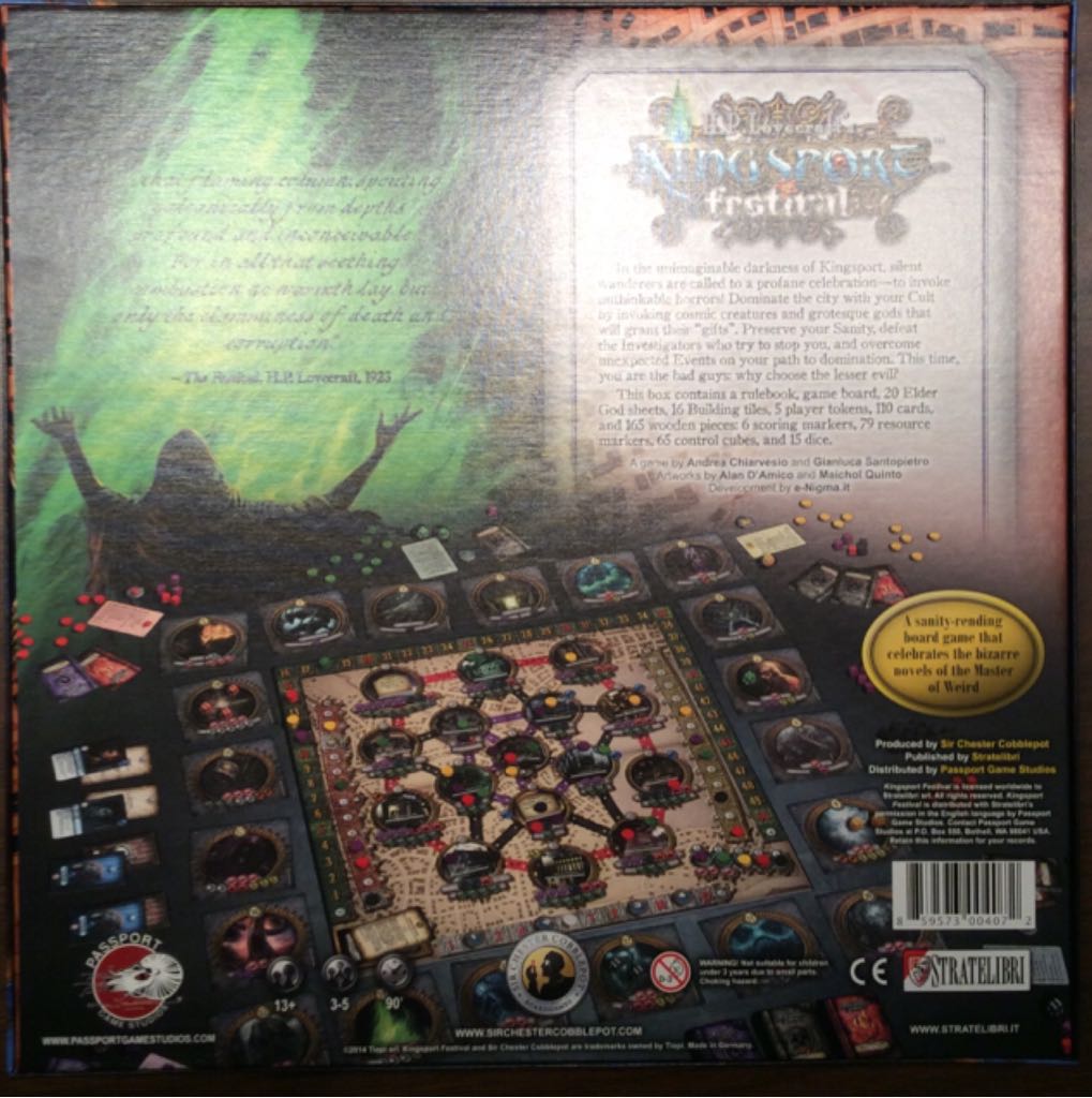 Kingsport Festival   board game collectible [Barcode 859573004072] - Main Image 2
