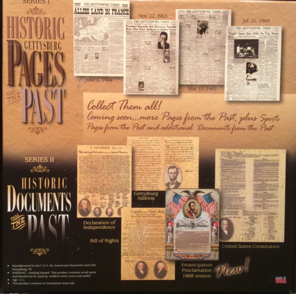 Puzzle (750)-The Emancipation Proclamation  board game collectible [Barcode 793473701306] - Main Image 2
