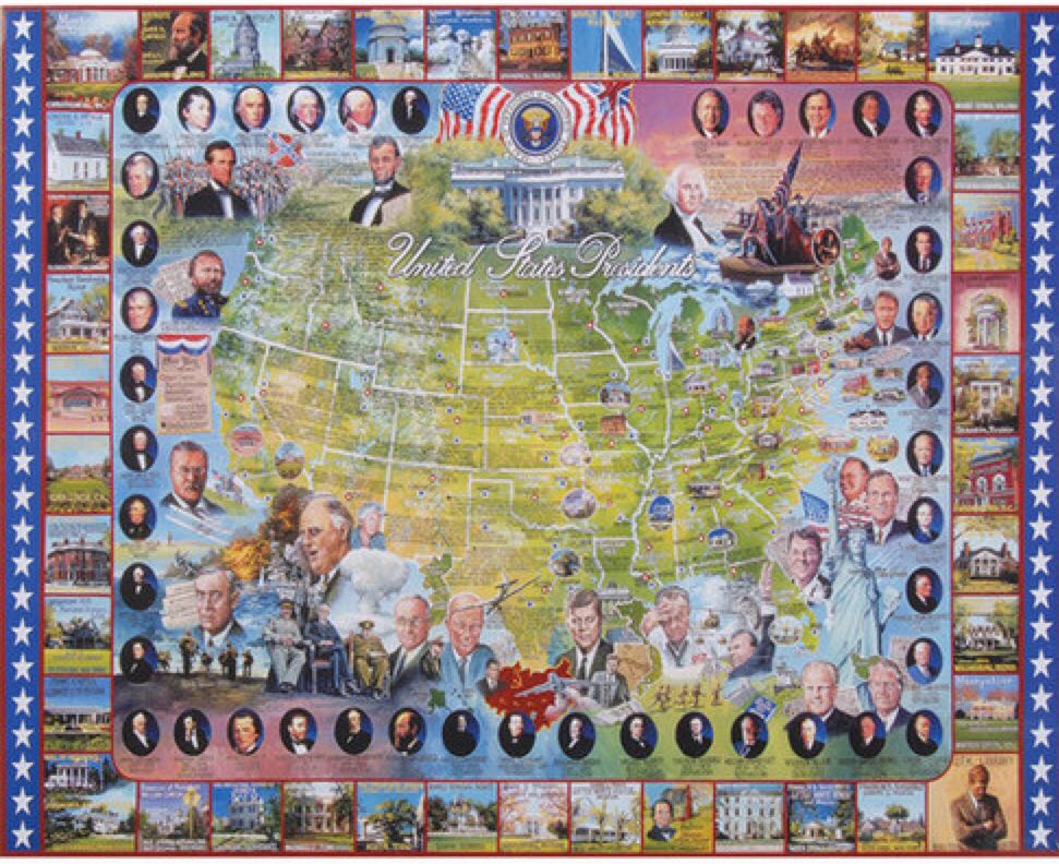 Puzzle (1000)-United States Presidents  board game collectible [Barcode 724819247042] - Main Image 1
