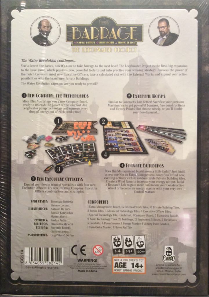 Barrage: The Leeghwater Project  board game collectible [Barcode 8034055582145] - Main Image 2