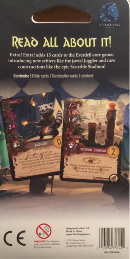 Everdell Extra! Extra!  board game collectible [Barcode 013964757941] - Main Image 2