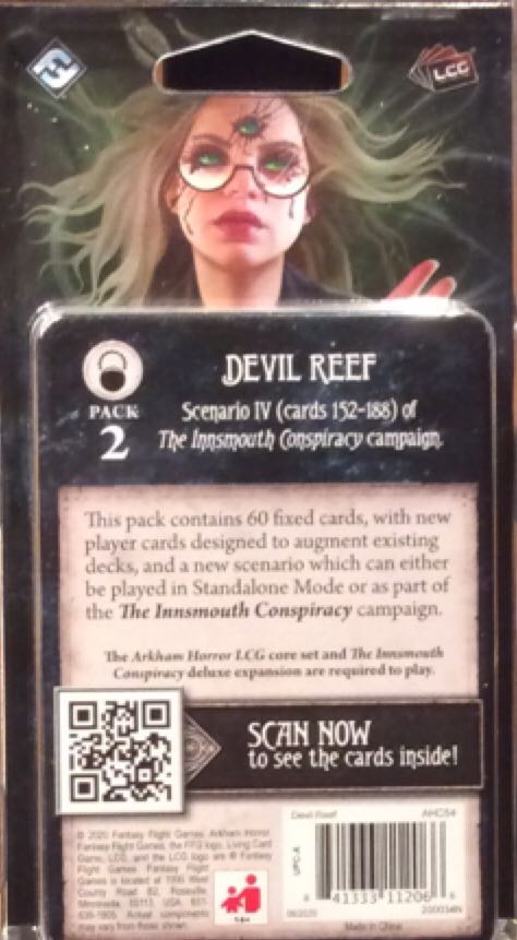 Arkham Horror: The Card Game - Devil Reef  board game collectible [Barcode 841333112066] - Main Image 2