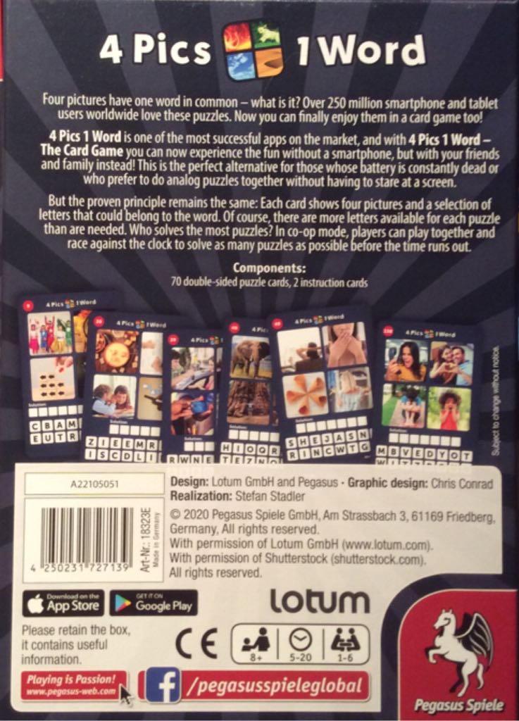 4 Pics 1 Word  board game collectible [Barcode 4250231727139] - Main Image 2