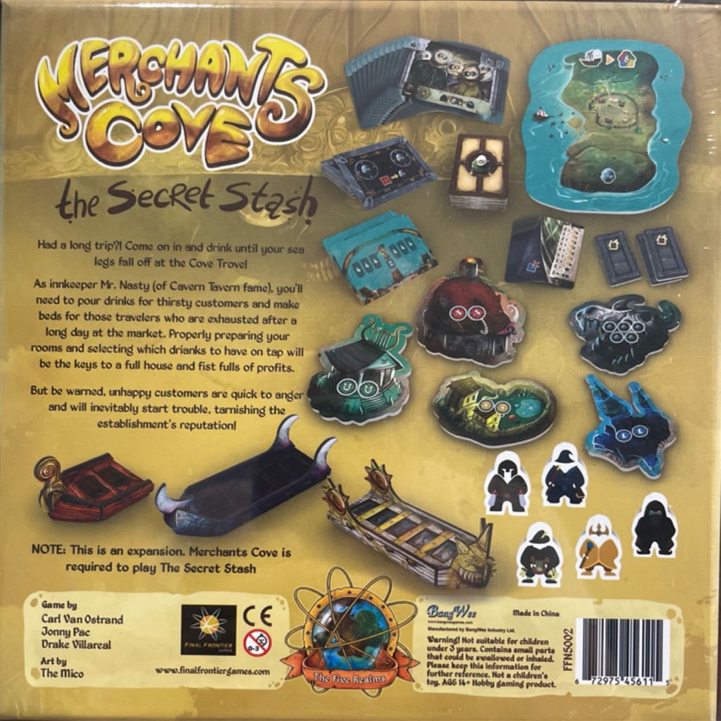 Merchant’s Cove: The Secret Stash  (1-4) board game collectible [Barcode 672975456115] - Main Image 2