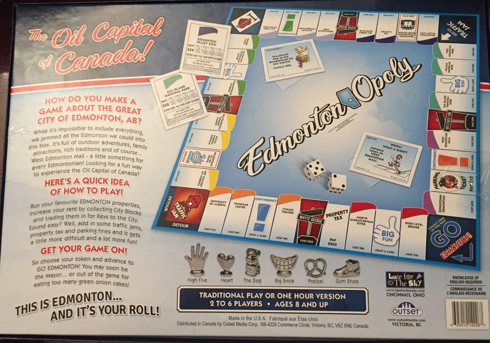 Edmontonopoly  (2-6) board game collectible [Barcode 625012142267] - Main Image 2