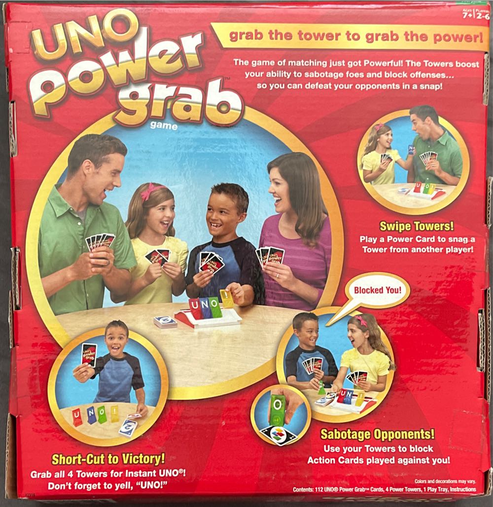 Uno: Power Grab Game  board game collectible [Barcode 746775200060] - Main Image 2