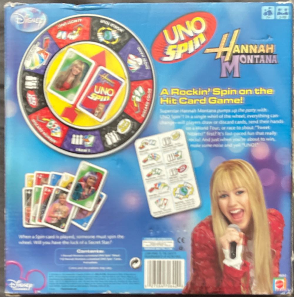 Hannah Montana Spin Uno  board game collectible - Main Image 2