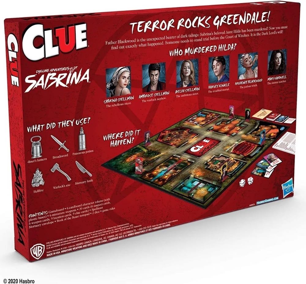 Clue: Chilling Adventures Of Sabrina Edition  (2-6) board game collectible [Barcode 630509951314] - Main Image 4