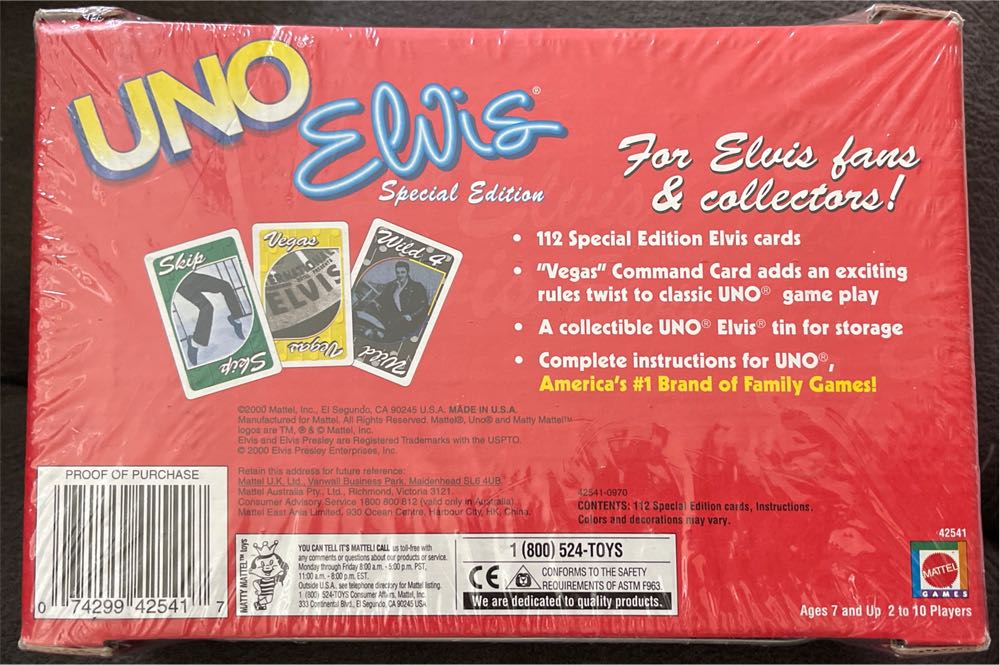 Uno: Elvis  (2-10) board game collectible - Main Image 2