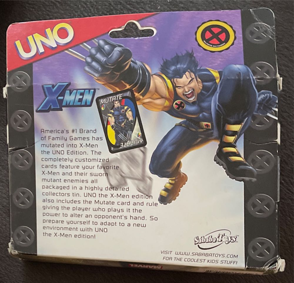 Xmen Uno  board game collectible - Main Image 2