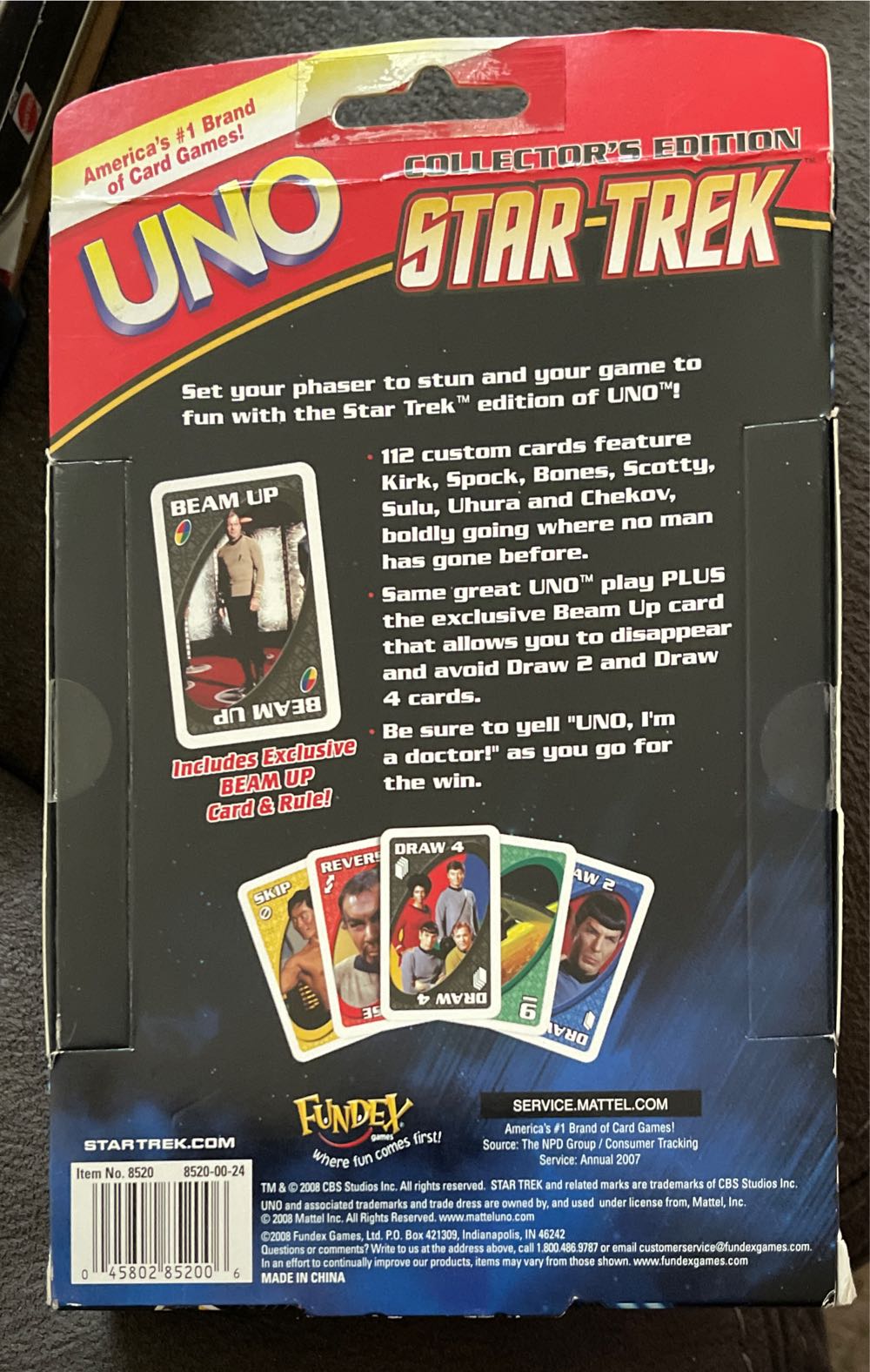 Star Trek Collectors Edition Uno  board game collectible - Main Image 2