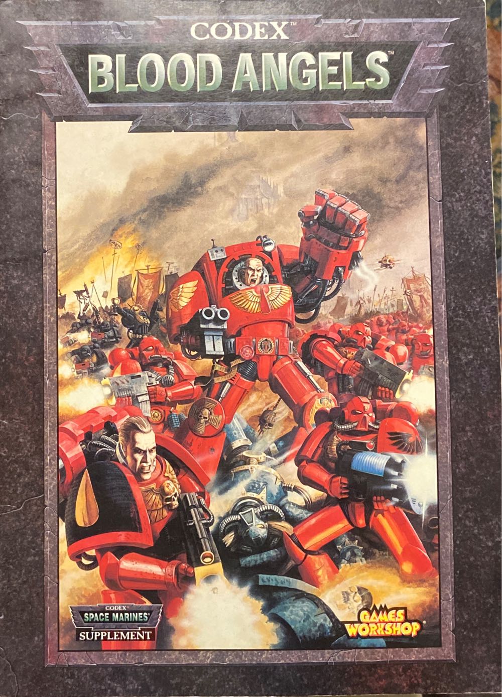 Workshop Warhammer 40000 Codex Blood Angels Codex Book Space Marines Warhammer 40k Codex Supplement Blood  board game collectible [Barcode 5011921972913] - Main Image 2