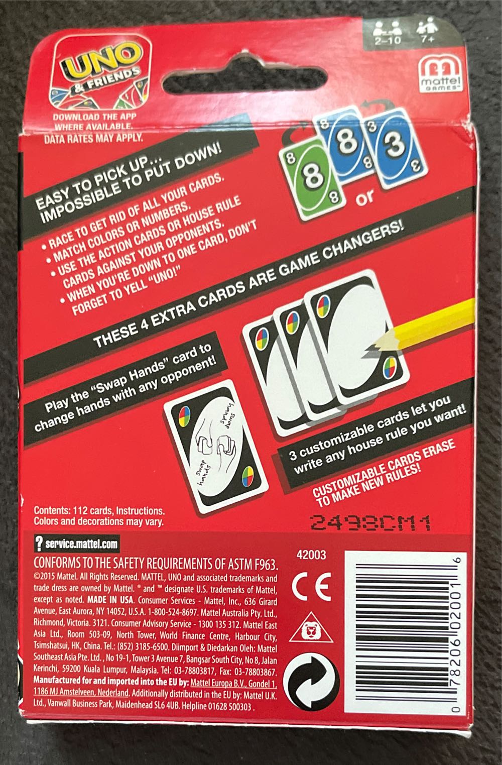 Uno  board game collectible - Main Image 2