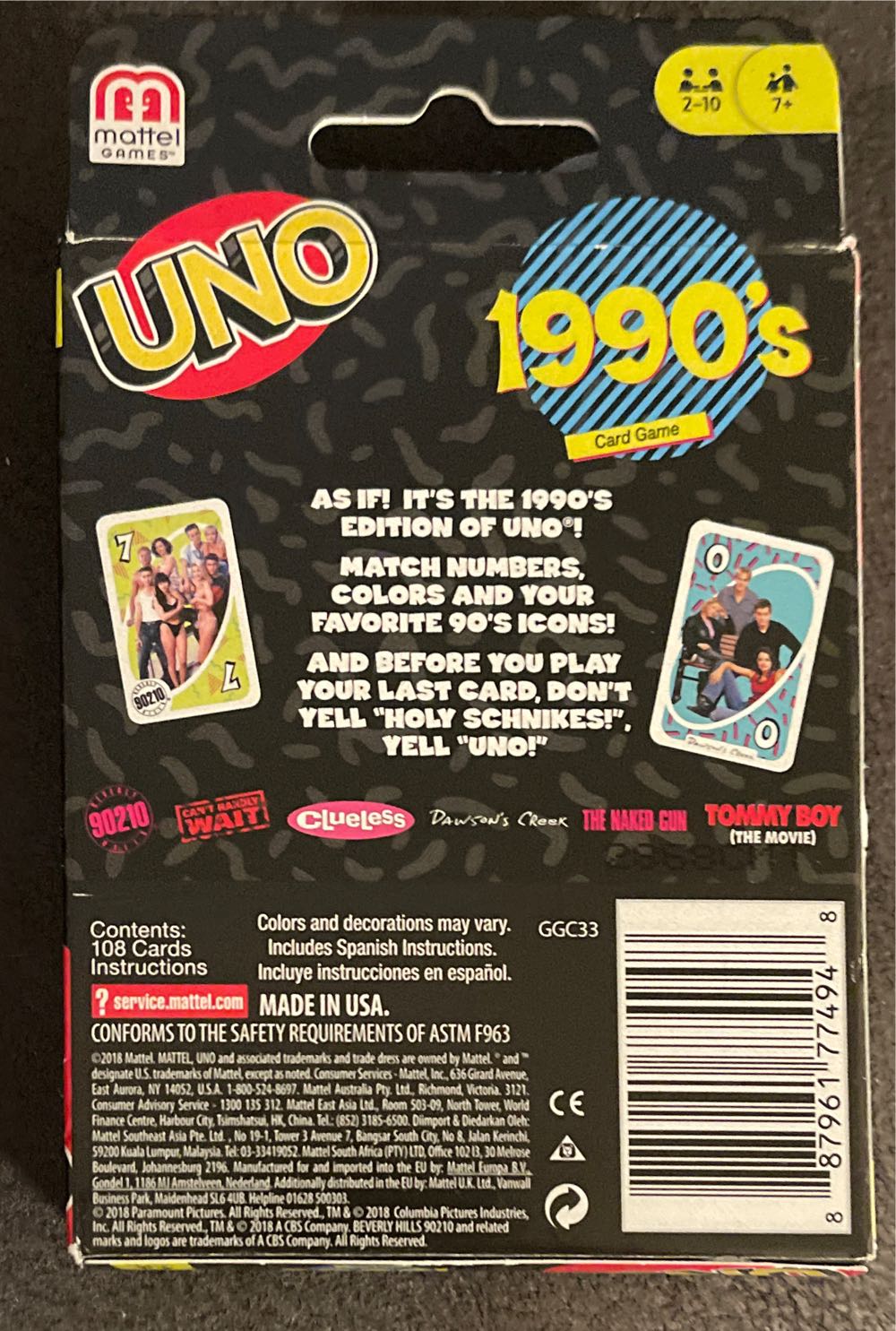 1990s Uno  board game collectible - Main Image 2
