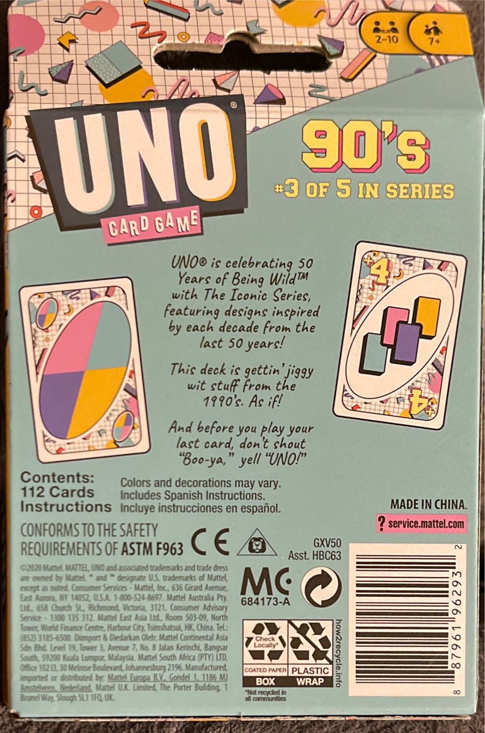Iconic Uno 90s  board game collectible - Main Image 2