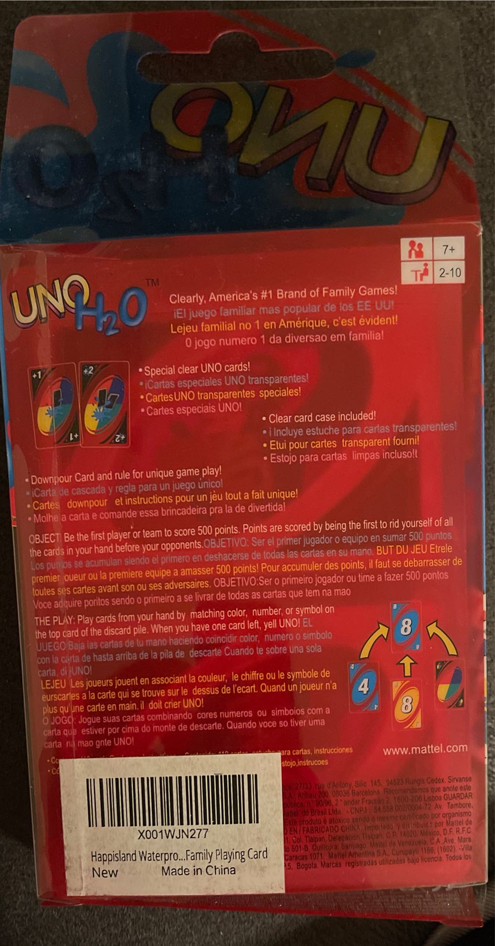 Uno H2O  board game collectible - Main Image 2
