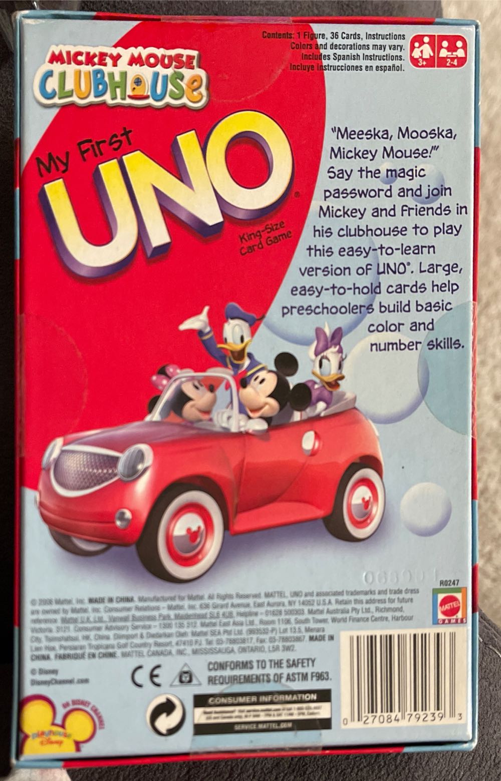 Mickey Mouse Clubhouse My First Uno  board game collectible - Main Image 2
