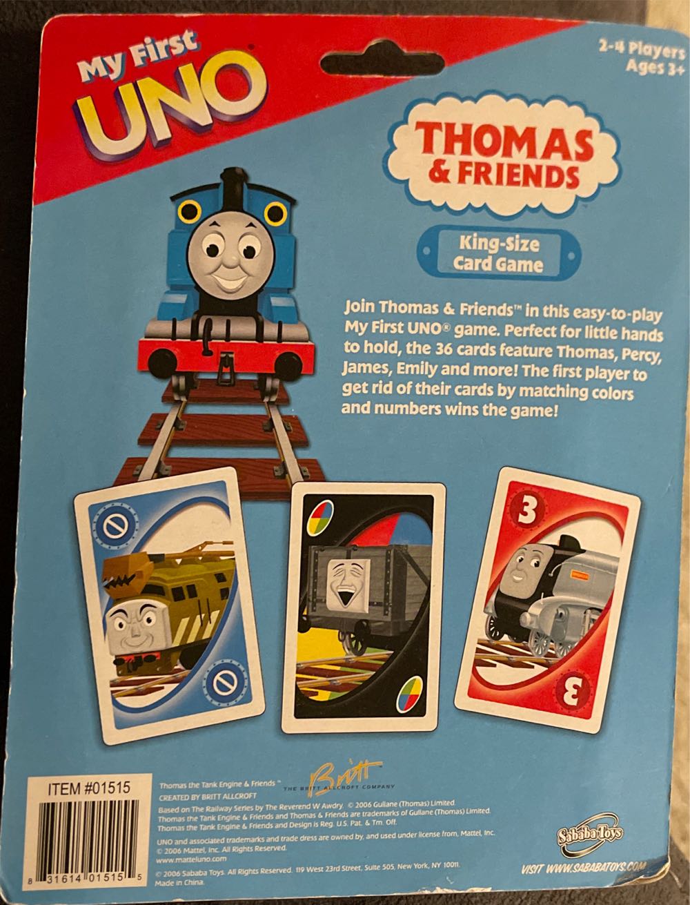 Thomas And Friends Uno  board game collectible - Main Image 2