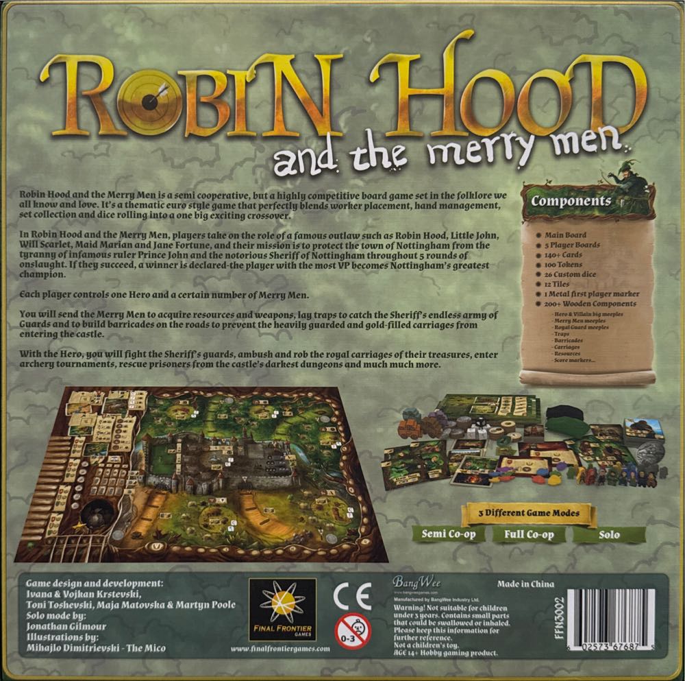 Robin Hood and the merry men  (1-5) board game collectible [Barcode 602573676875] - Main Image 2