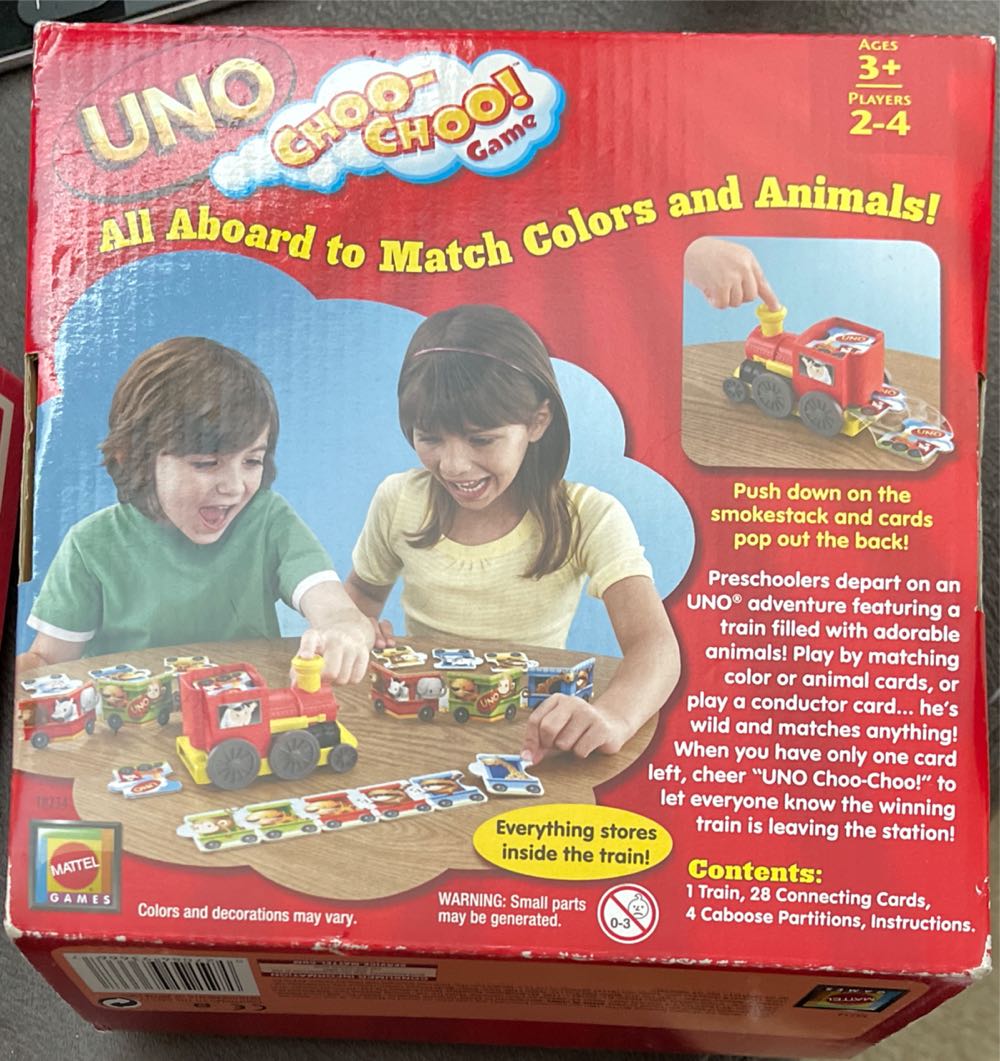 Uno Choo-choo  board game collectible [Barcode 027084936667] - Main Image 2