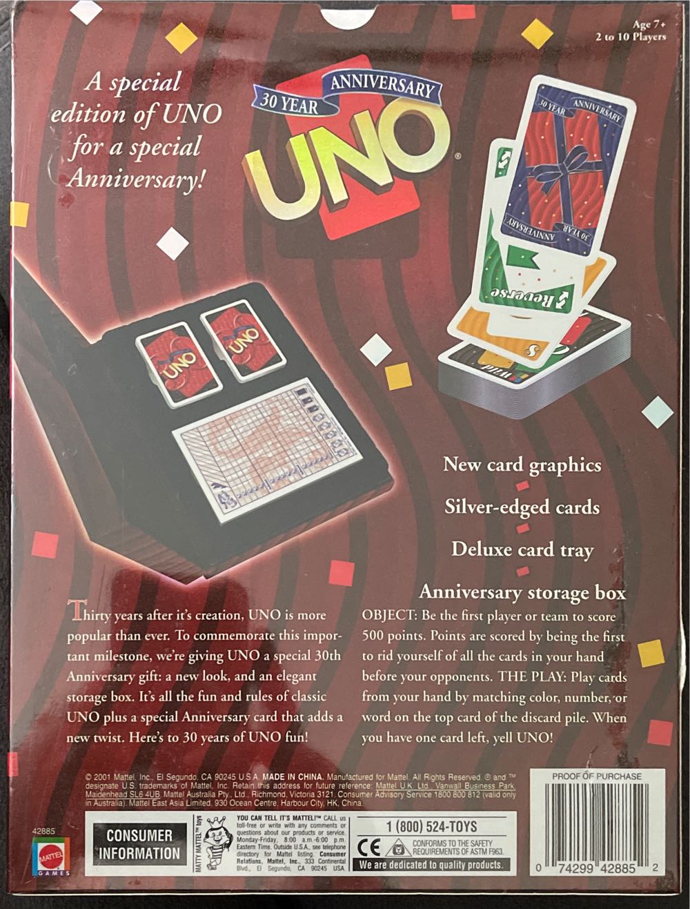 30th Anniversary Uno  board game collectible - Main Image 2