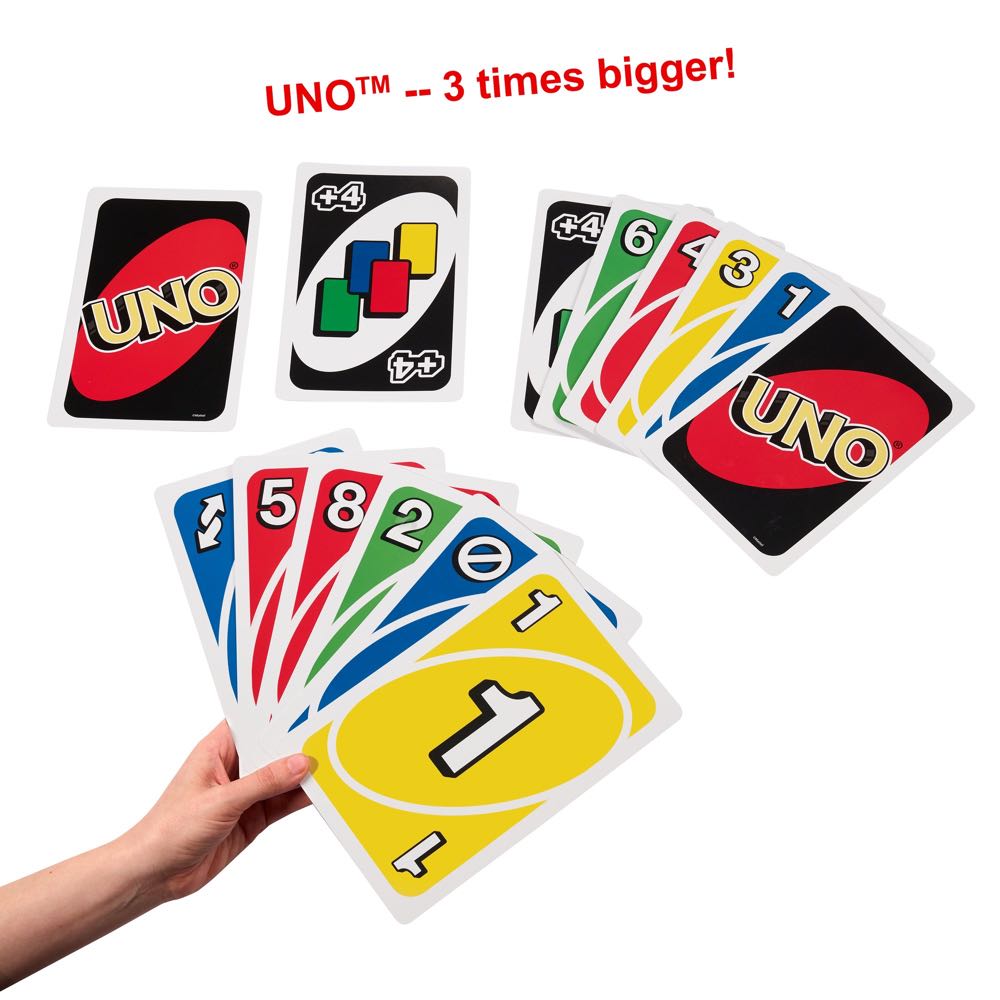 Uno: Giant  (2-10 Players) board game collectible [Barcode 887961887617] - Main Image 3
