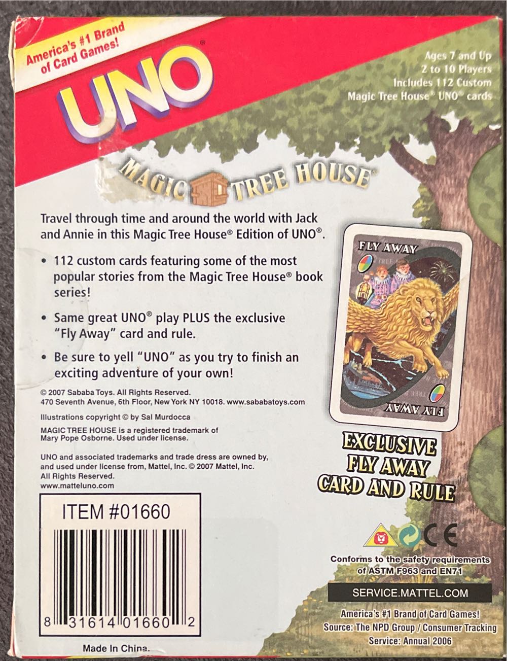 Magic Treehouse Uno  board game collectible [Barcode 831614016602] - Main Image 2