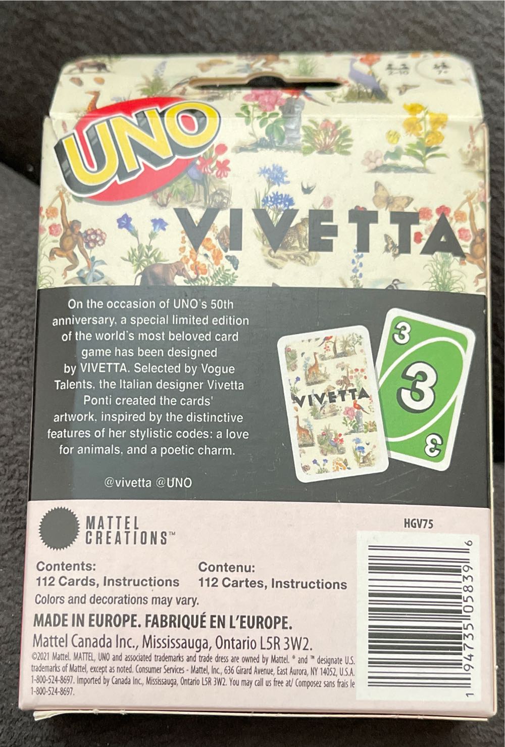 Vivetta Uno  board game collectible - Main Image 2