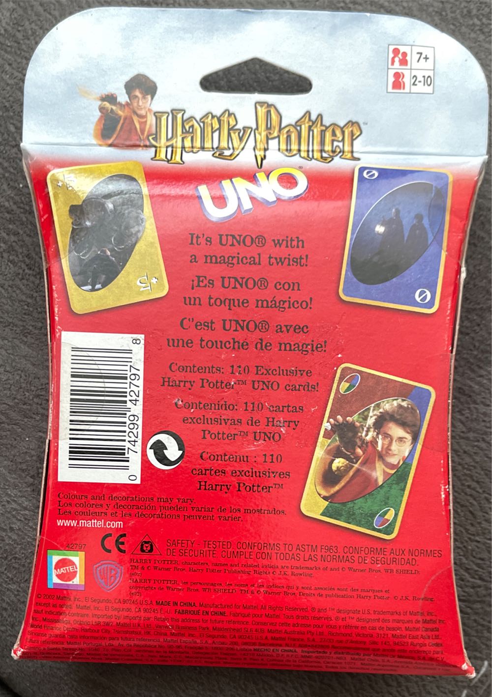 Uno: Harry Potter  (2-10) board game collectible - Main Image 2