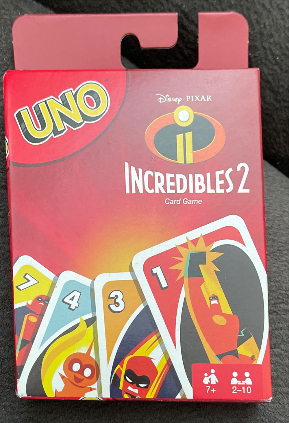 Incredibles 2 Uno Card  board game collectible [Barcode 887961587647] - Main Image 1