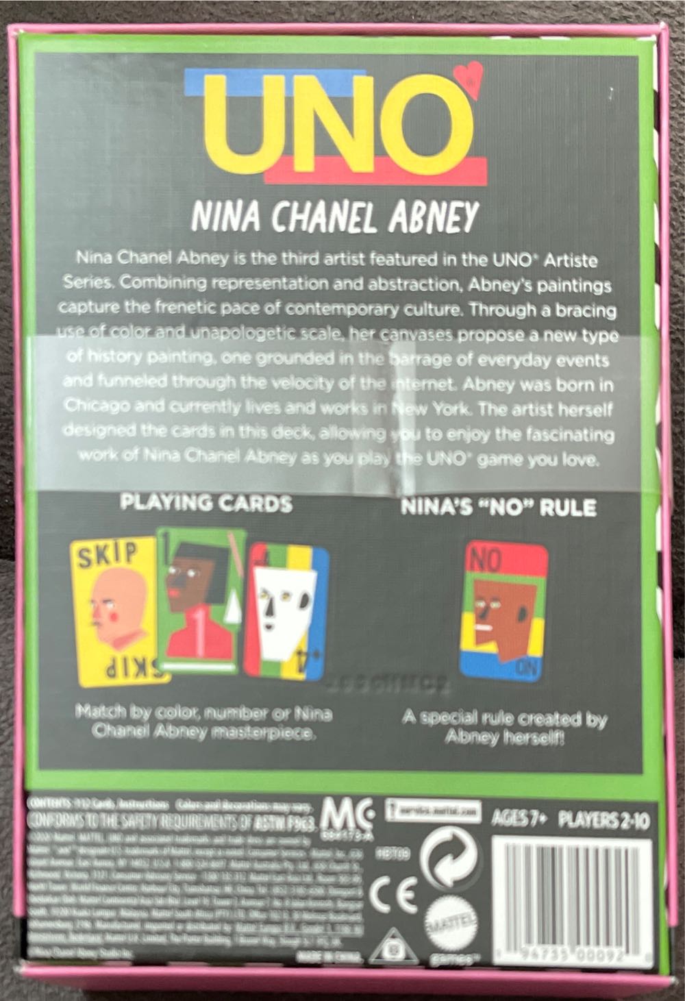 Nina Chanel Abney Uno  board game collectible - Main Image 2