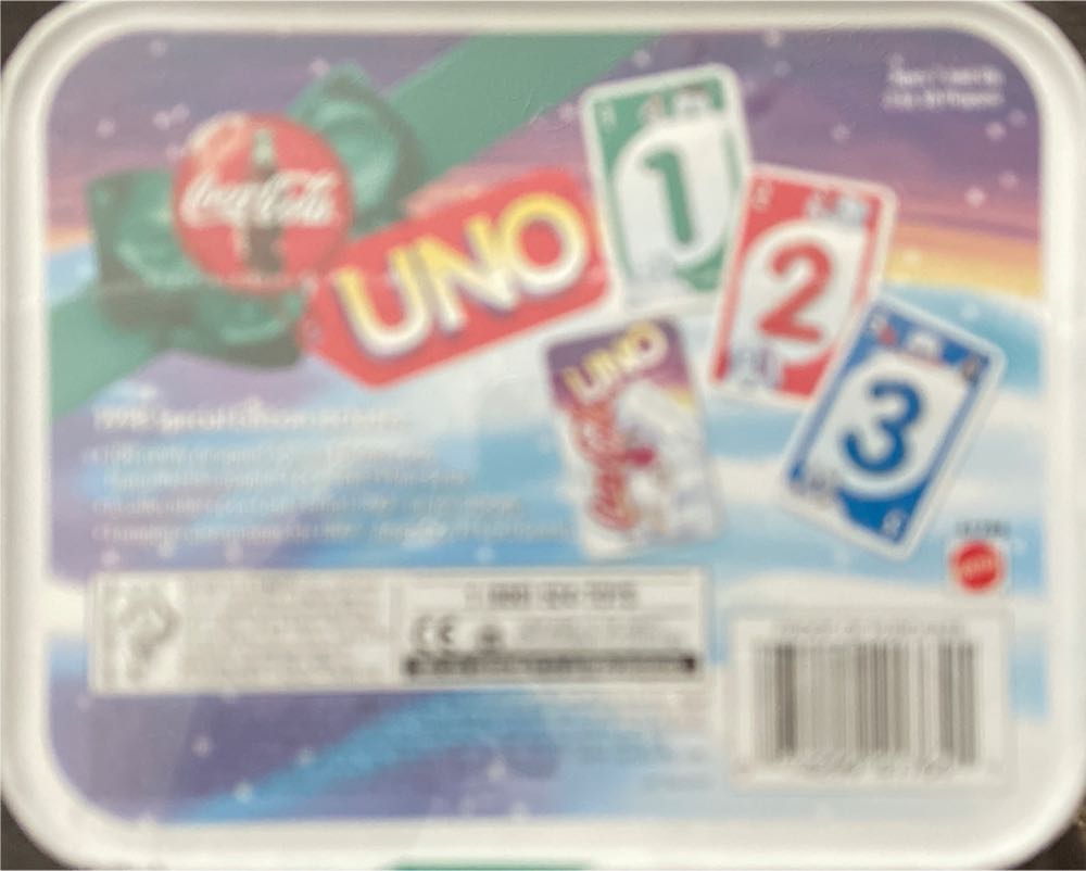 Coca-Cola Uno Tin  board game collectible - Main Image 2