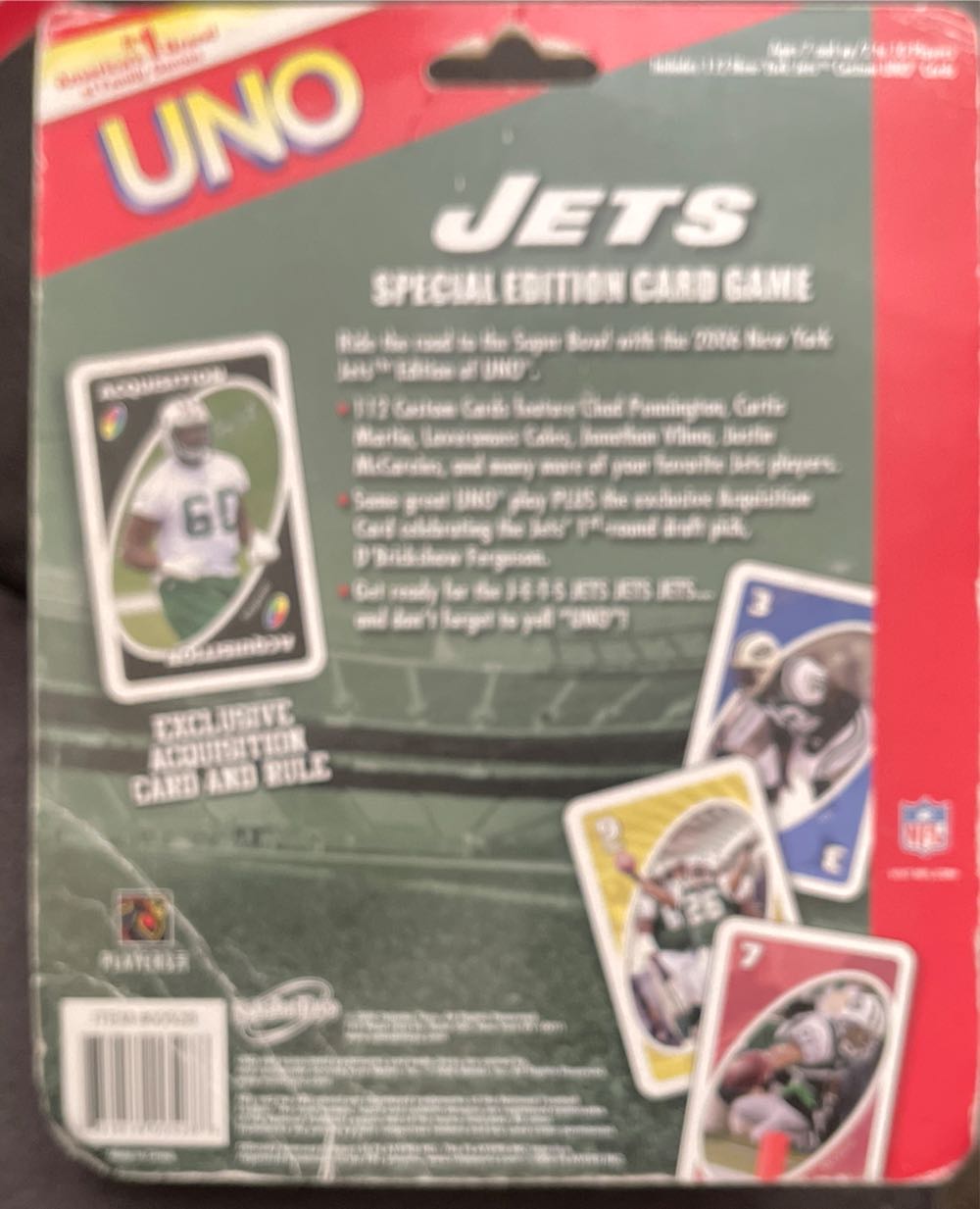 Jets Uno  board game collectible - Main Image 2