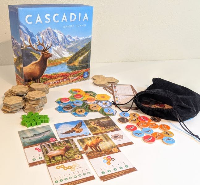 Cascadia  (4) board game collectible [Barcode 729220070982] - Main Image 2