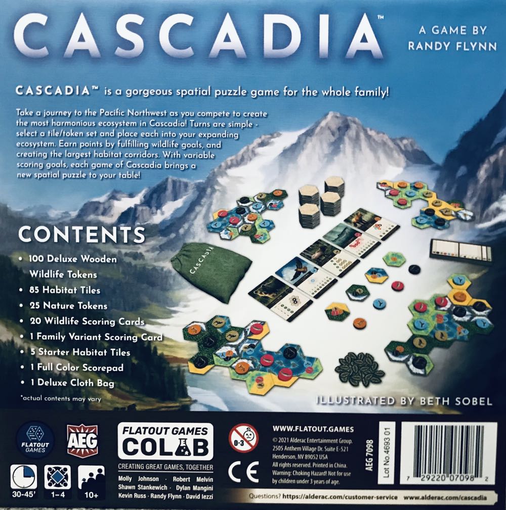 Cascadia  (4) board game collectible [Barcode 729220070982] - Main Image 4