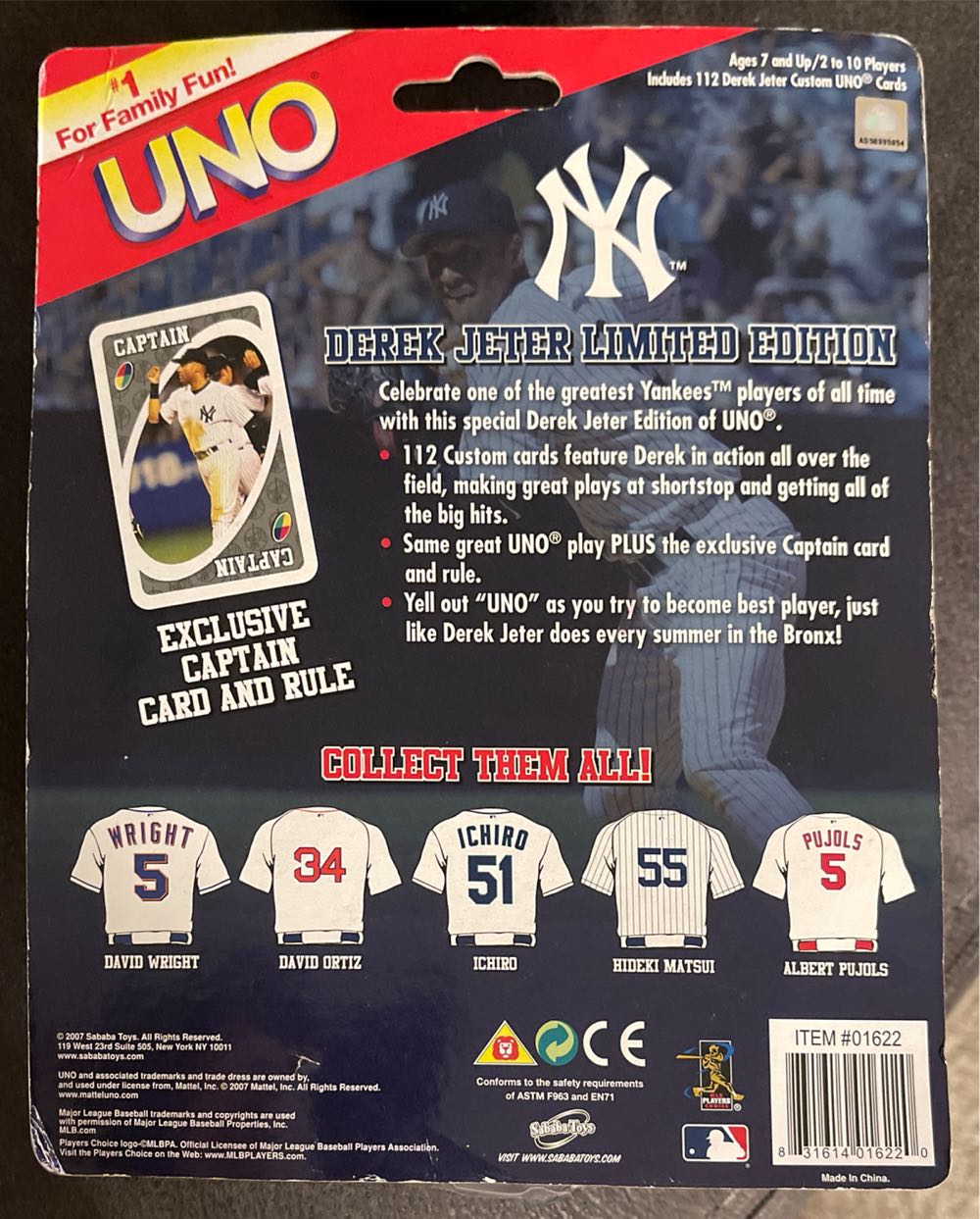 Derek Jeter Uno 2  board game collectible - Main Image 2