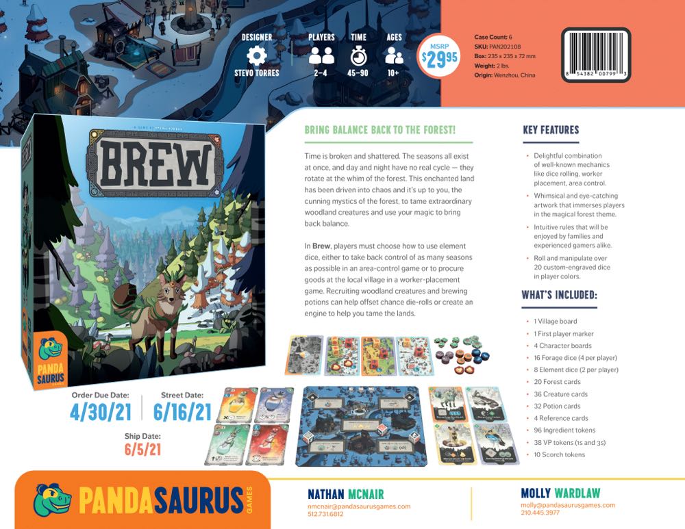 BREW  (2 - 4) board game collectible [Barcode 854382007993] - Main Image 4