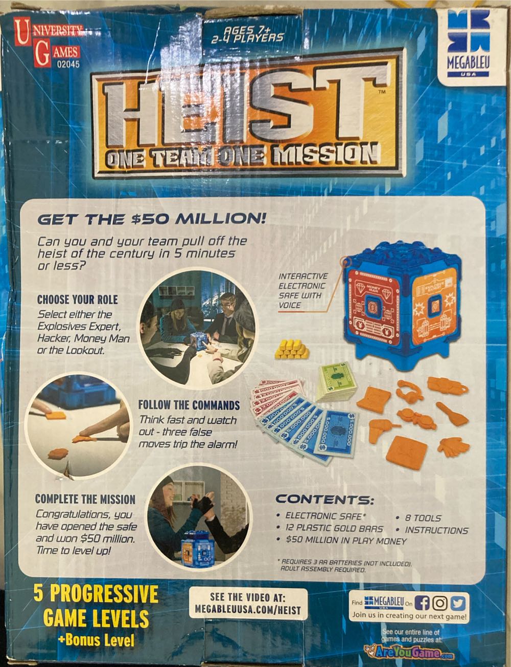 Heist Crack The Safe To Get The Gold The Fast Paced Electronic Cooperative Team Challenge Game For Up To 4 Players Great For Kids Teens And Adults Ages 7 And Up  (2-4) board game collectible [Barcode 794764020458] - Main Image 2
