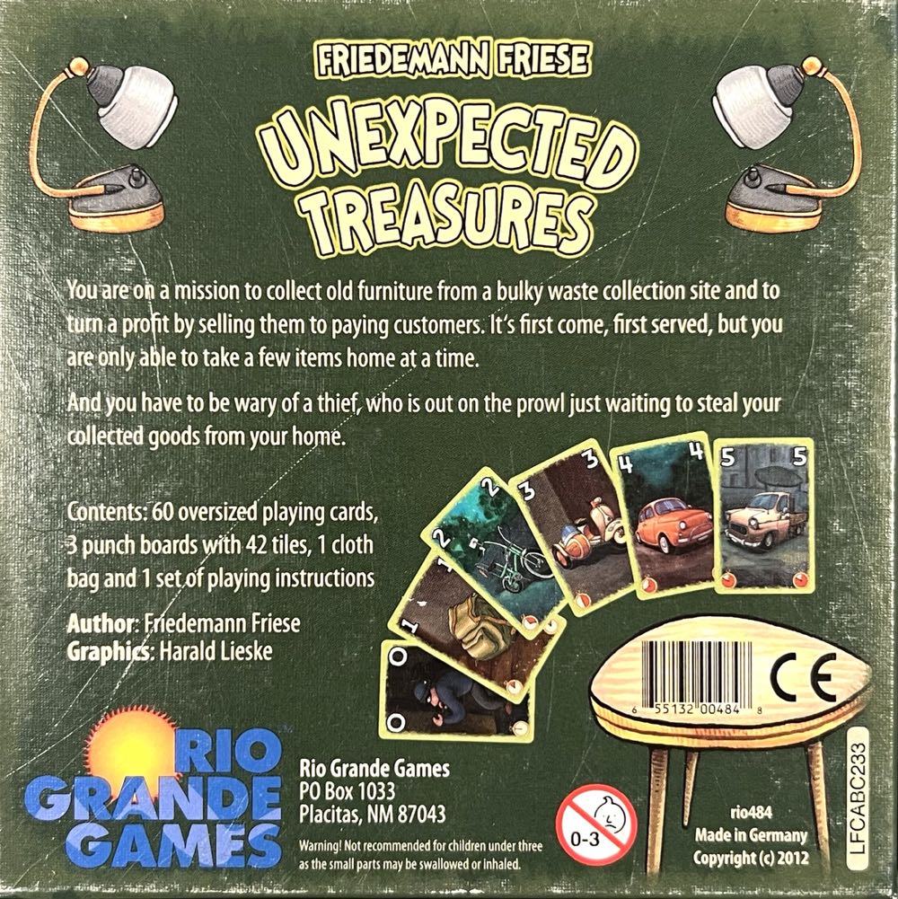Unexpected Treasures  (3 4 5 6) board game collectible [Barcode 655132004848] - Main Image 2