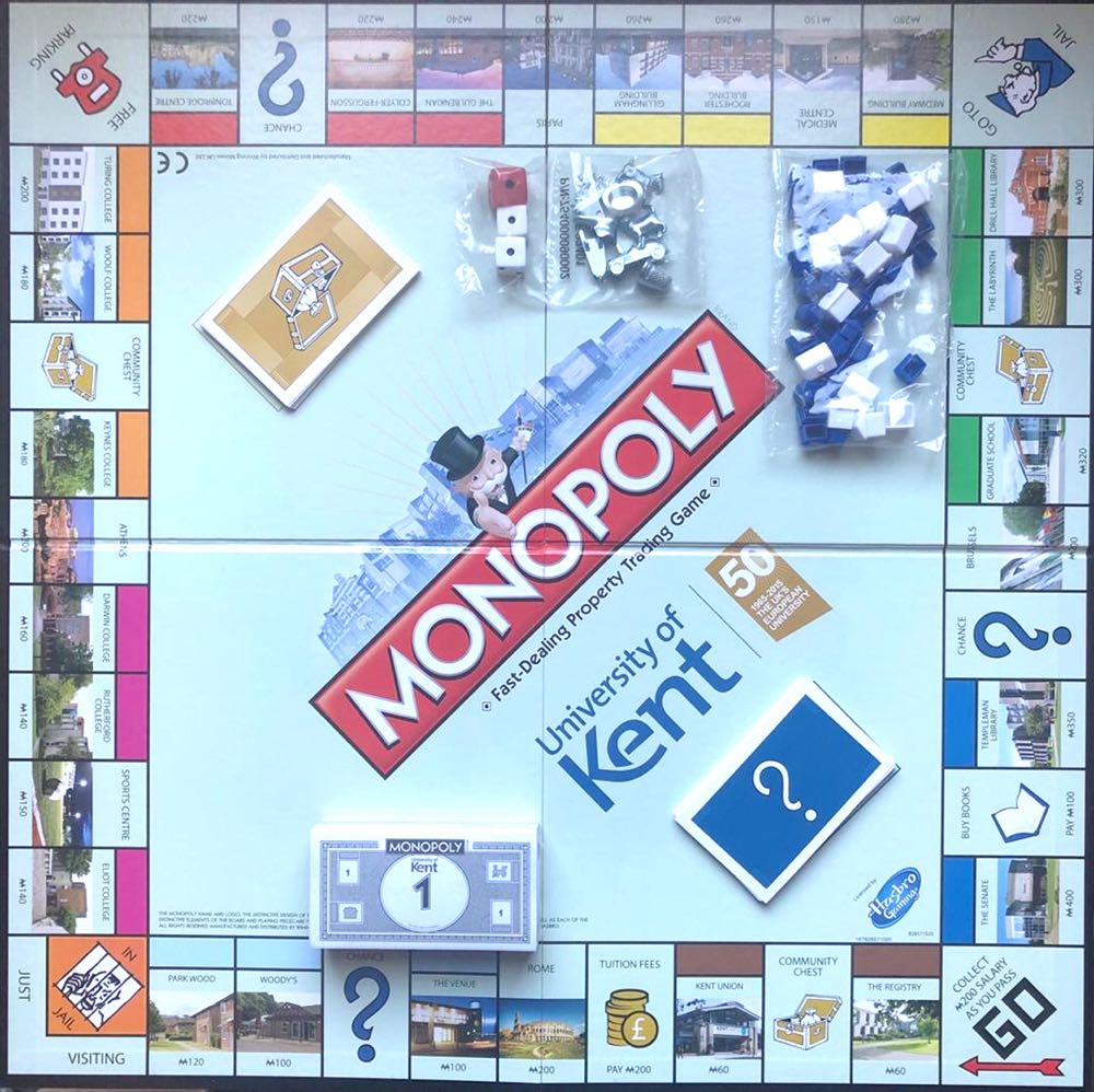 Monopoly University Of Kent  board game collectible [Barcode 5036905023207] - Main Image 2