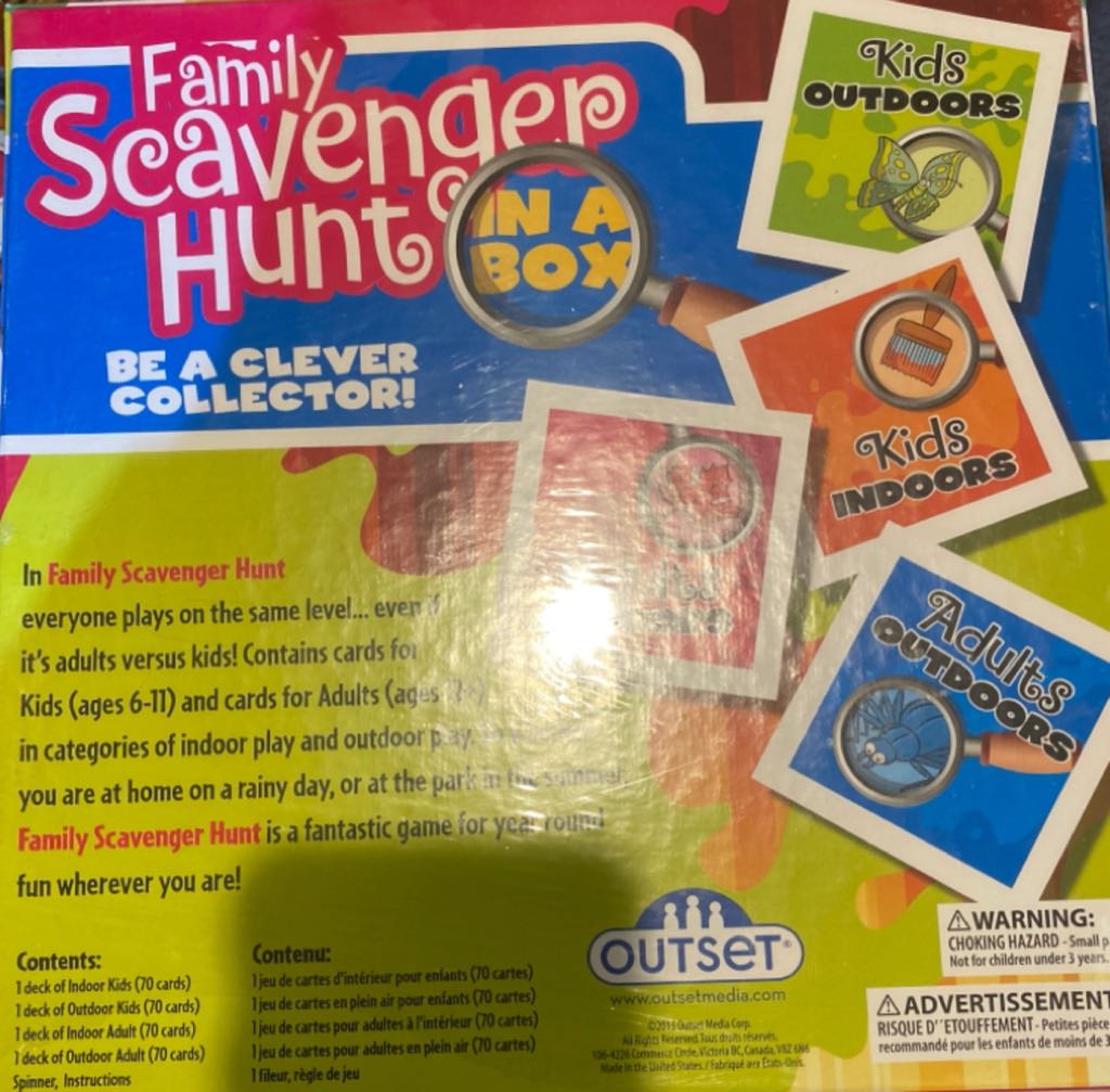 Family Scavenger Hunt  board game collectible - Main Image 2