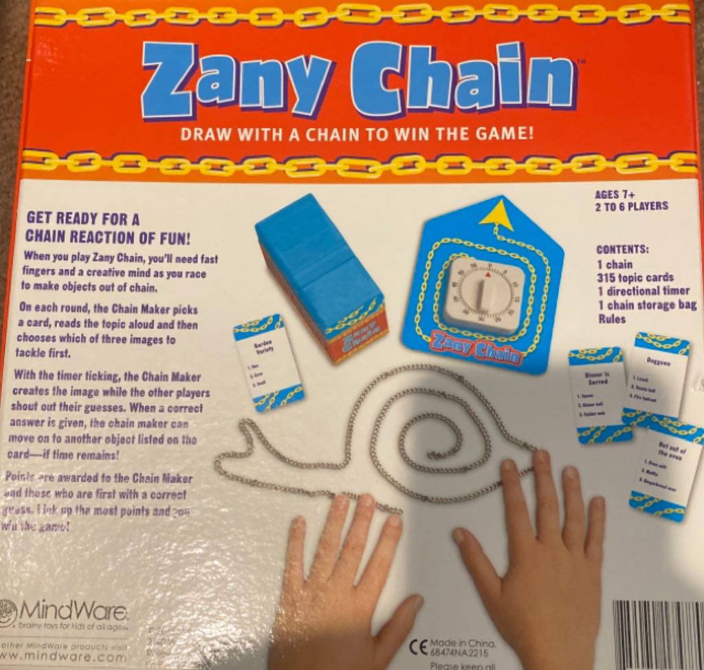 Zany Chain  (2-6) board game collectible - Main Image 2